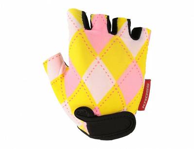 Rękawiczki KROSS JOY S żółto-różowe